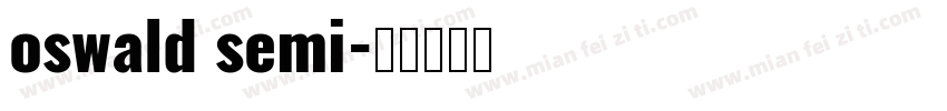 oswald semi字体转换